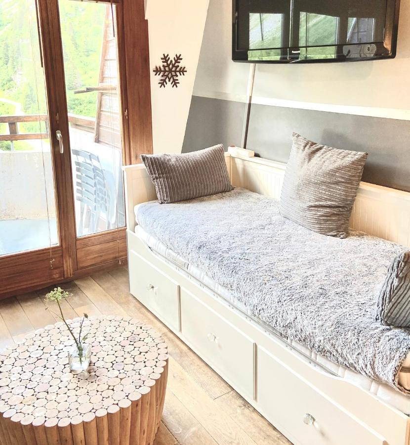 Penthouse Apartment 28m² in Avoriaz right next to 3 ski lifts, lake view Buitenkant foto