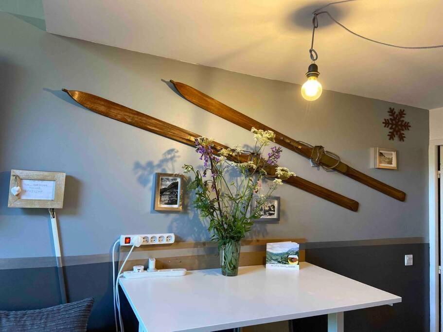Penthouse Apartment 28m² in Avoriaz right next to 3 ski lifts, lake view Buitenkant foto